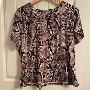 Snake print blouse